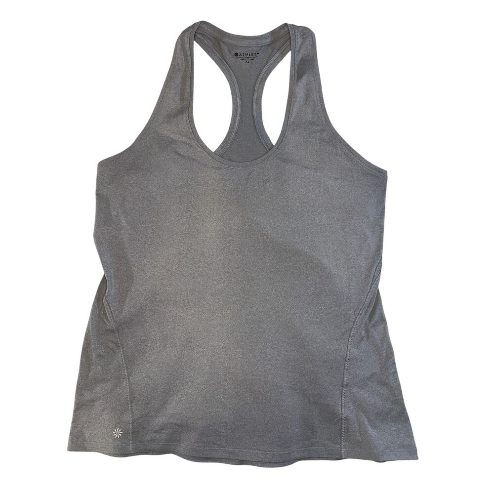 Athleta Chi Tank Top Women's size XLGray Racerback Running Activewear Athletic